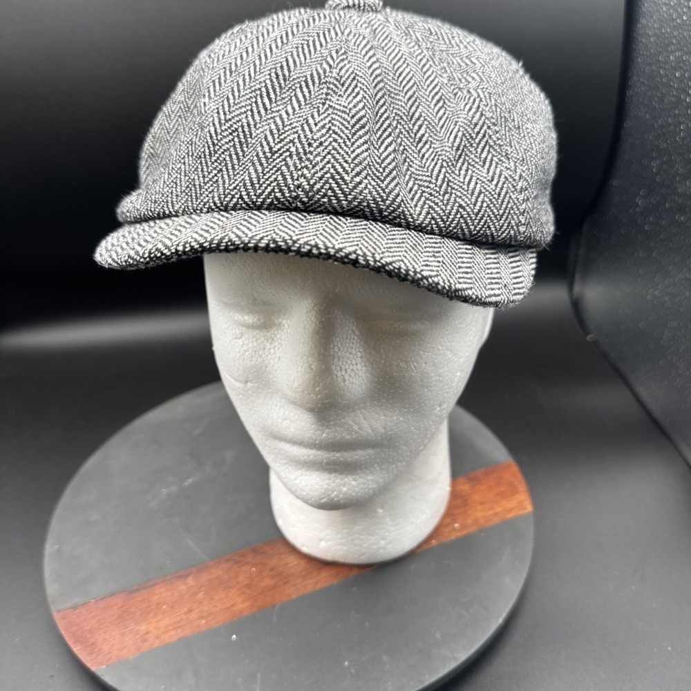 USA Style Knit Blend Newsboy Cap - Gray - Medium - Preppy Academia Golf Boho